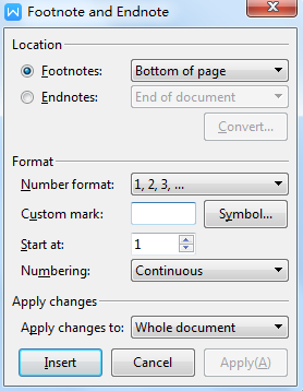 How To Insert Footnotes And Endnotes In Wps Writer