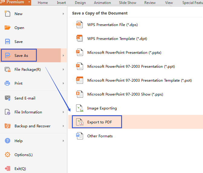 Convert PPT To PDF File With WPS Presentation Convert PPT To PDF File With WPS Presentation
